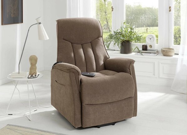 (3775) (2xM) ORBIT elektrické TV relaxačné ležadlo cappuccino