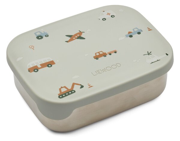 Nerezový obedový box Arthur Vehicles/dove blue mix LIEWOOD