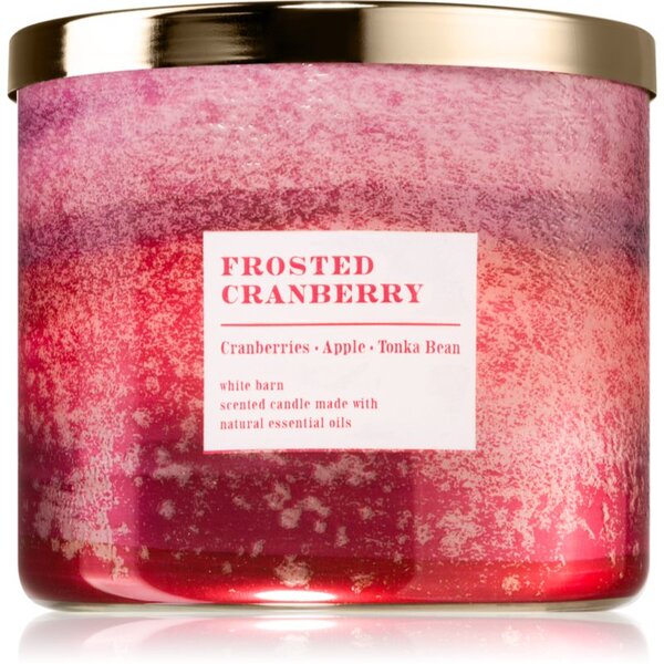 Bath & Body Works Frosted Cranberry vonná sviečka 411 g