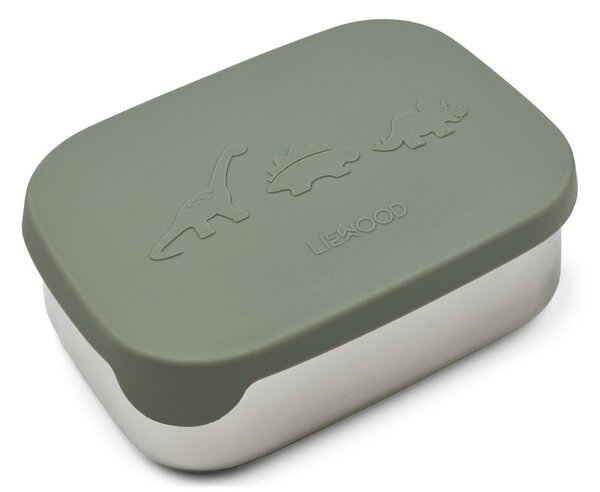 Nerezový obedový box Arthur Dino faune green LIEWOOD