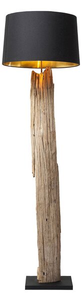 KARE Nature Rovná stojacia lampa unikátna z dreva