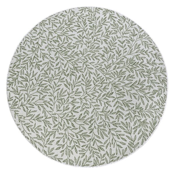 Svetlozelený okrúhly koberec ø 120 cm Twig – Hanse Home