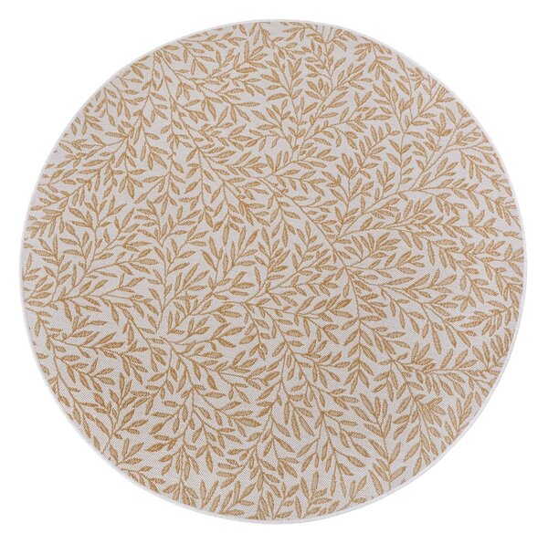 Krémovobiely okrúhly koberec ø 160 cm Twig – Hanse Home