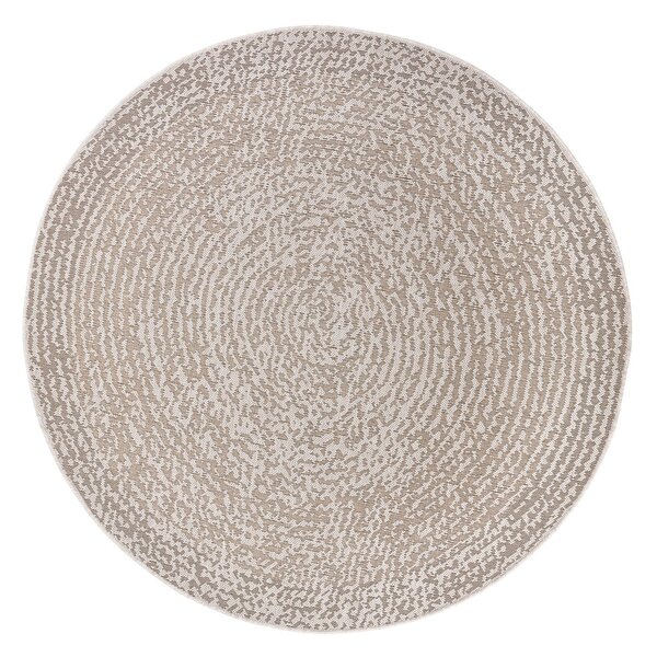 Krémovobiely okrúhly koberec ø 120 cm Desert – Hanse Home