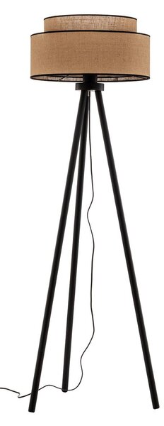 Stojaca lampa Boho jute & black, výška 145 cm