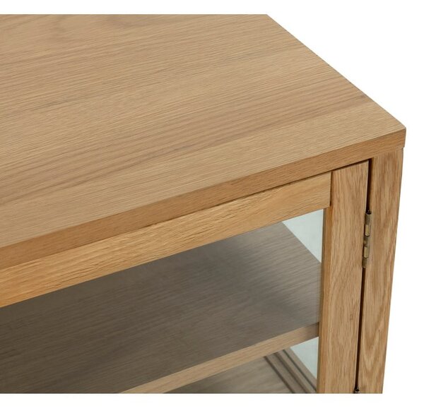 TV stolík v dekore duba v prírodnej farbe 160x50x40 cm Ceci – MOME
