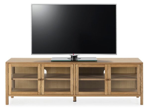 TV stolík v dekore duba v prírodnej farbe 160x50x40 cm Ceci – MOME