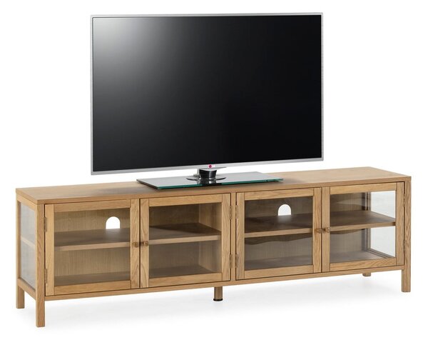 TV stolík v dekore duba v prírodnej farbe 160x50x40 cm Ceci – MOME