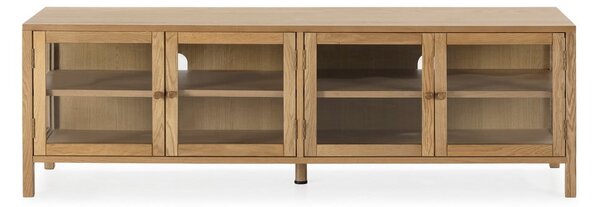 TV stolík v dekore duba v prírodnej farbe 160x50x40 cm Ceci – MOME