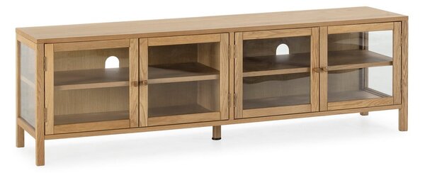 TV stolík v dekore duba v prírodnej farbe 160x50x40 cm Ceci – MOME