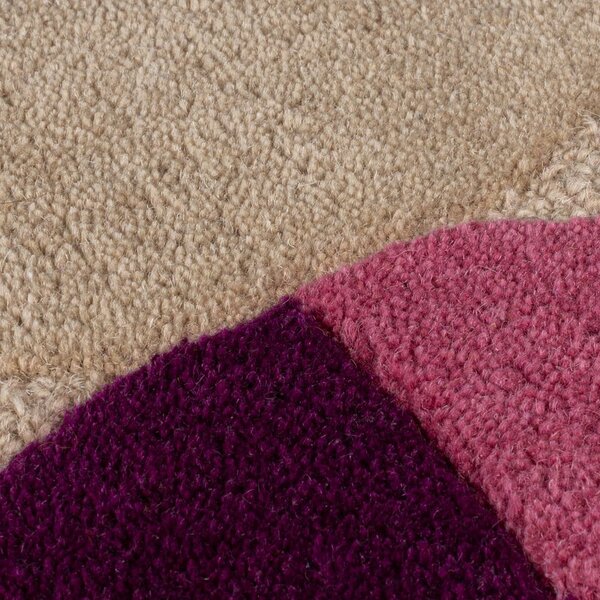 Béžový ručne tkaný vlnený koberec 160x230 cm Mia Textured Scallop – Flair Rugs