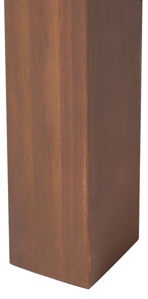 Záhradný jedálenský stôl tmavohnedý akáciové drevo 180/240 x 100 cm obdĺžnikový rozkladací pre 8 osôb
