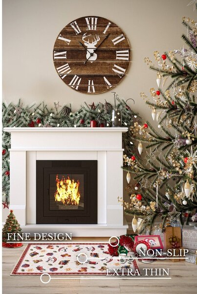 Červený koberec s vianočným motívom 50x80 cm Red Christmas – Villeroy&Boch