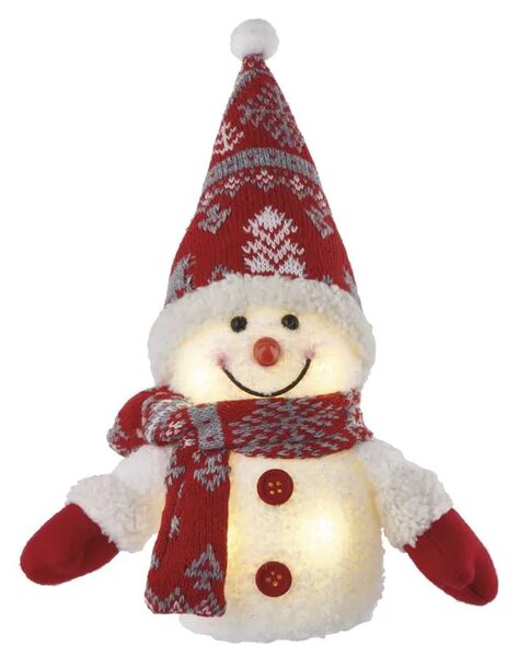Emos LED vianočný snehuliak svietiaci, 25cm, 3xAAA, vnútorná, teplá biela DCFW04