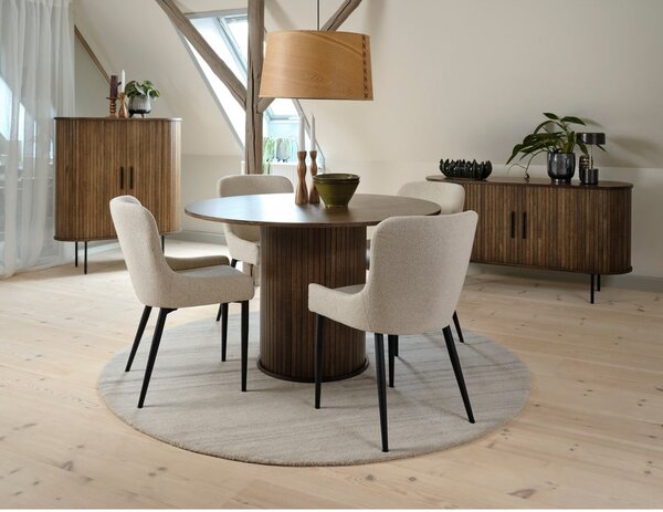 Okrúhly jedálenský stôl v dekore duba ø 120 cm Nola – Unique Furniture