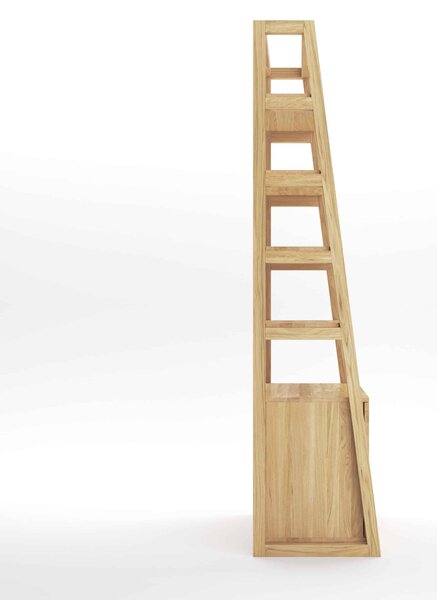 Masívna dubová knižnica Funny