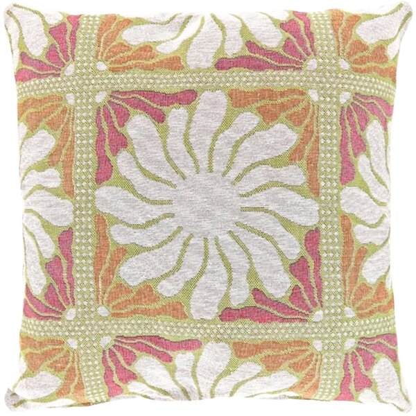 Dekoratívny vankúšik LIVANI 45x45 cm, oranžový/ružový