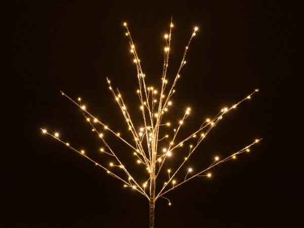Svietiaci vianočný stromček SILVER GLOW 56×56×100 cm, strieborný