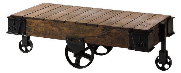 IRON Konferenčný stolík mango 120x60x43, bielený, lakovaný