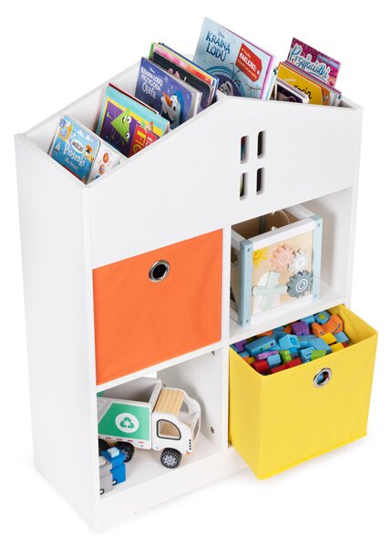 ECOTOYS Detský regál v tvare domčeka ECOTOYS