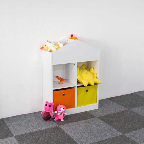 ECOTOYS Detský regál v tvare domčeka ECOTOYS