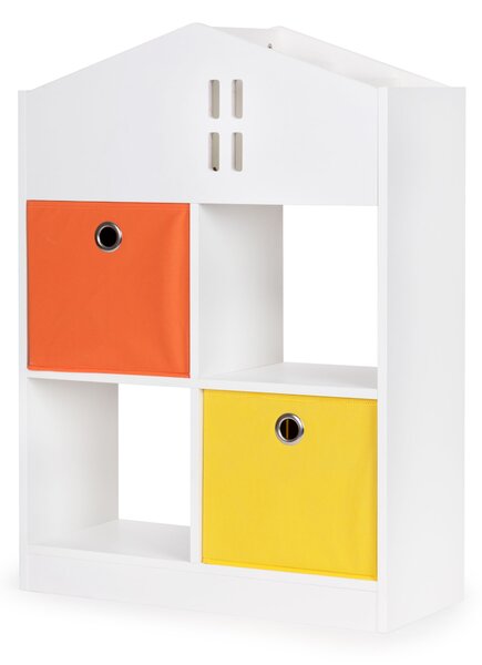 ECOTOYS Detský regál v tvare domčeka ECOTOYS