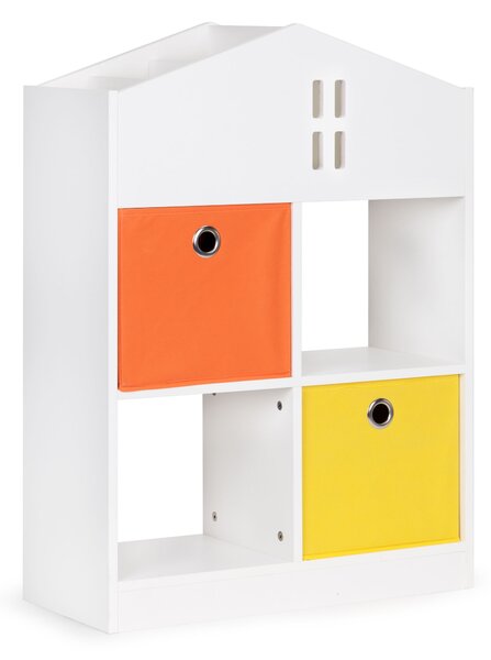 ECOTOYS Detský regál v tvare domčeka ECOTOYS