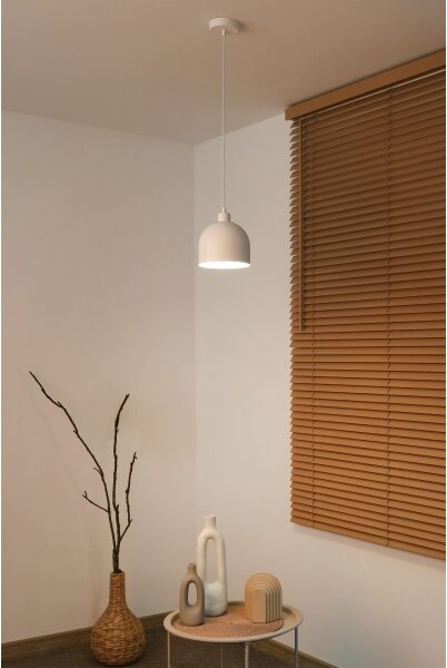 Duolla - Závesný luster na kábli IRONLINE 1xE27/15W/230V pr. 17 cm biely