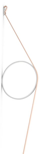 FLOS Wirering ružové LED svietidlo Prstenec biele