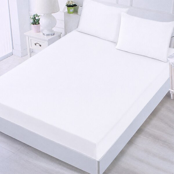 Bavlnené prestieradlo na postel 180x200+25cm biele (Prestieradlo na matrac 180x200cm s výškou 25cm)