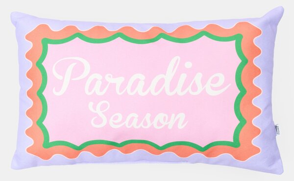 Sinsay - Dekoratívny vankúš s nápisom „Paradise Season” - ružová