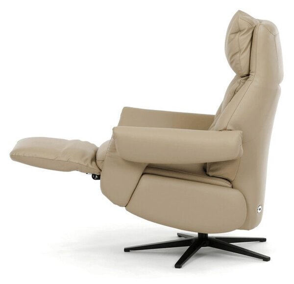 TV-B3980 CRM3, Luxusné krémové kožené relaxačné kreslo s elektrickým polohovaním