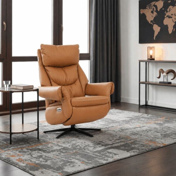 TV-B3980 BGE3, Luxusné béžové kožené relaxačné kreslo s elektrickým polohovaním