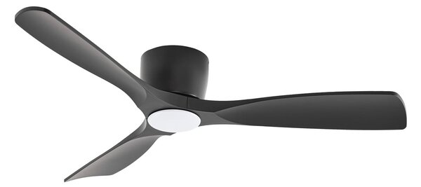 Stropný ventilátor Moneno Smart LED, čierny, DC, Tuya – Lucande Lucande, Moneno, stmievateľné, Čierna, Obývacia izba, Kov, Moderný