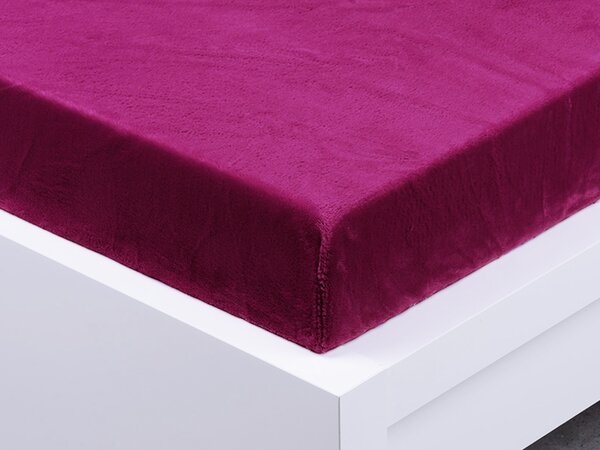 XPOSE® Mikroplyšová plachta Exclusive - čučoriedková 90x200 cm