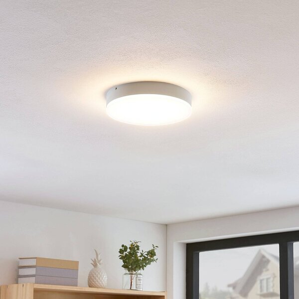 Lindby Leonta stropné LED svietidlo biele Ø 20 cm