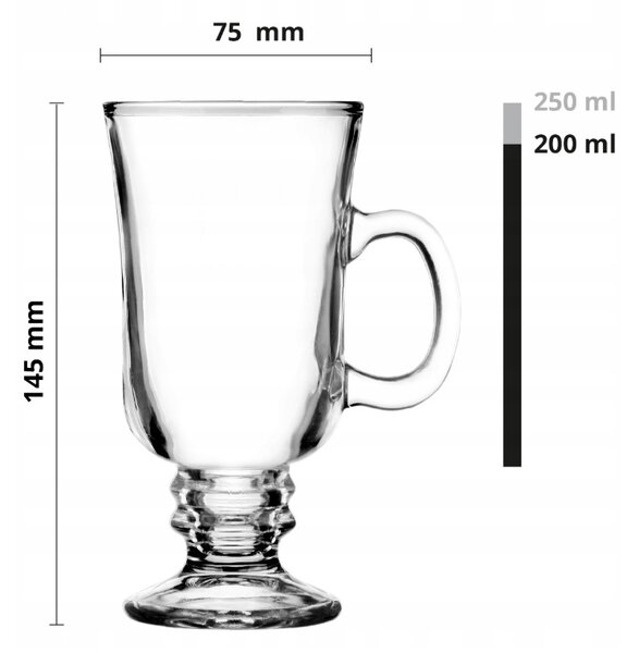 Glasmark poháre Irish Coffee 200 ml 6 ks