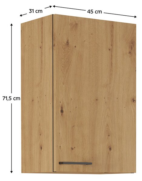 NovýNábytok.sk Horná kuchynská skrinka Meriel 45 G-72 1F (dub artisan). Vlastná spoľahlivá doprava až k Vám domov. 1033987