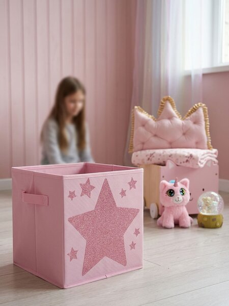 Sinsay - Skladací úložný box s motívom hviezd - ružová