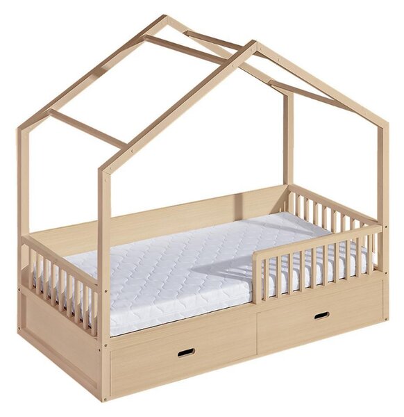 DL Detská posteľ domček 200x90 - borovica