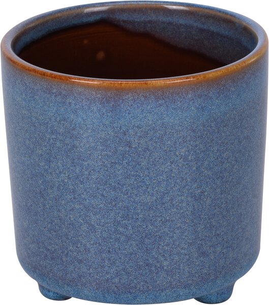 Porcelánový kvetináč s troma nohami, Excellent Houseware Farba: Modrá