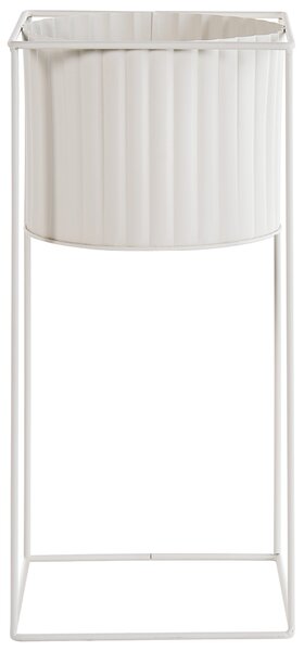 Sada 2 kvetináčov na nožičkách ružová kovová železo 20 x 20 x 41 / 22 x 22 x 46 cm stojace okrúhly tvar glamour štýl obývacia izba