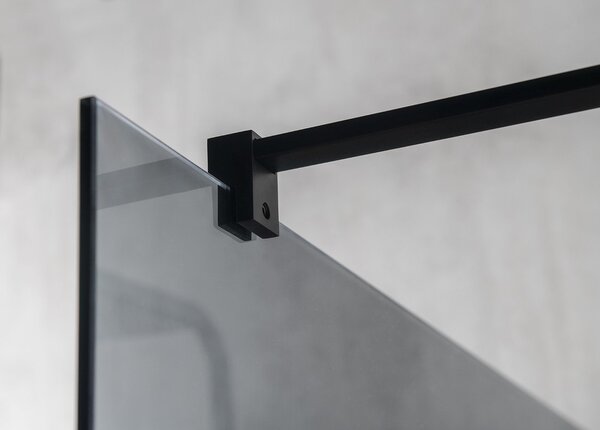 Gelco Gelco, VARIO BLACK jednodielna sprchová zástena na inštaláciu k stene, matné sklo, 1100 mm, GX1411GX1014