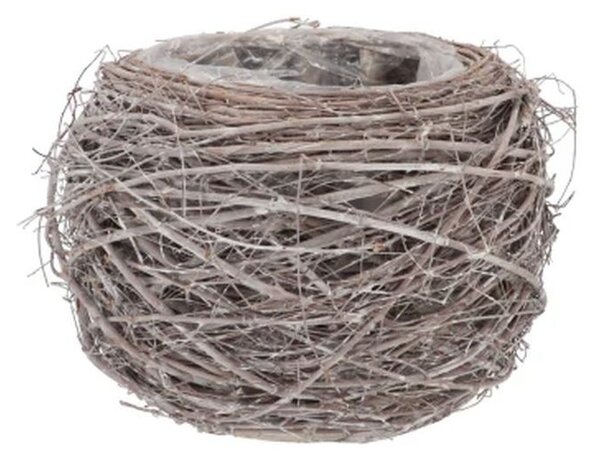 Prútený kvetináč z brestových vetiev Nature Jilm - Ø 11*8 cm - daan kromhout