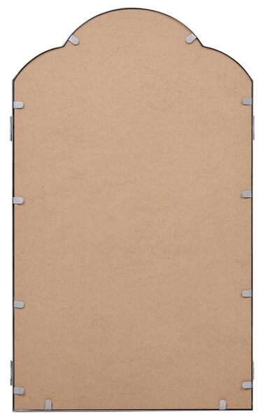 Stolové trojité zrkadlo strieborné kovové 87 x 77 cm dve bočné krídla skladacie make-up