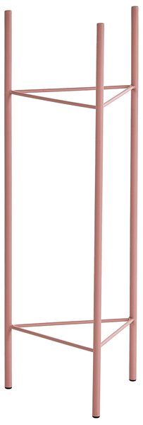 Sada 2 kvetináčov na nožičkách ružová kovová železo 18 x 18 x 47 / 20 x 20 x 61 cm stojace okrúhly tvar glamour štýl obývacia izba