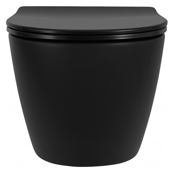 Závesné WC Rea Carlo Mini Tornado NF BLACK MATT