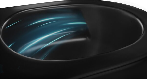 Závesné WC Rea Carlo Mini Tornado NF BLACK MATT
