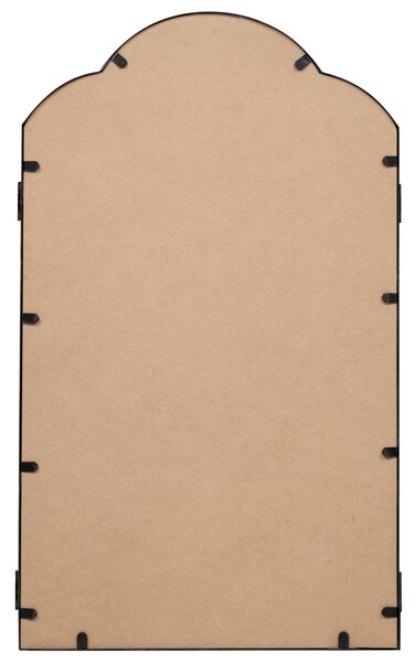 Stolové trojité zrkadlo čierne kovové 87 x 77 cm dve bočné krídla skladacie make-up