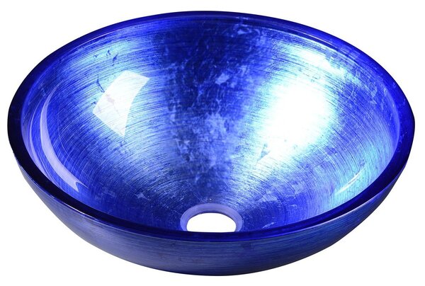 Sapho, MURANO BLU sklenené umývadlo 40x14cm, modré, AL5318-65